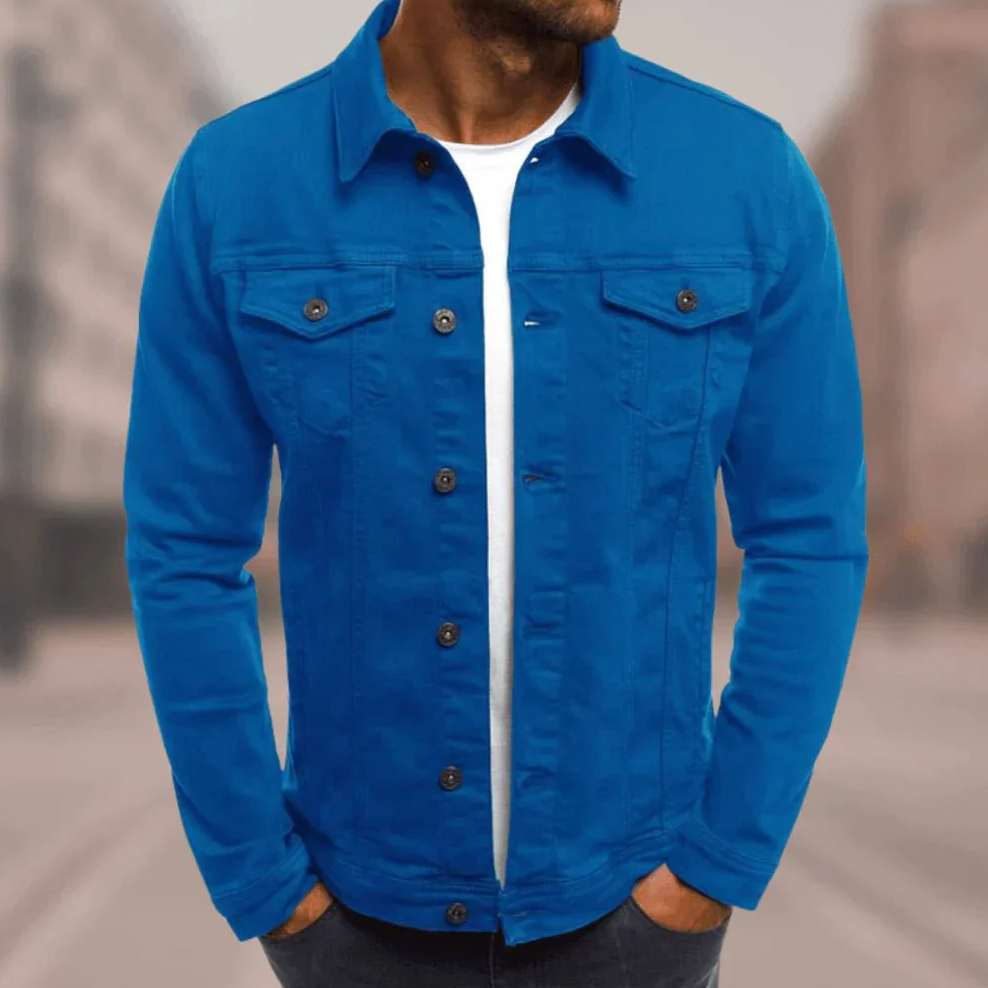 Ethan Manteau Homme – Jachetă elegantă cu închidere cu nasturi, stil clasic și modern