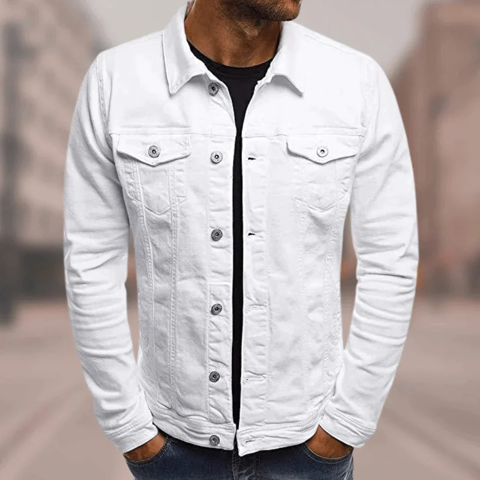 Ethan Manteau Homme – Jachetă elegantă cu închidere cu nasturi, stil clasic și modern