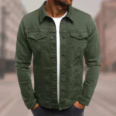 Ethan Manteau Homme – Jachetă elegantă cu închidere cu nasturi, stil clasic și modern