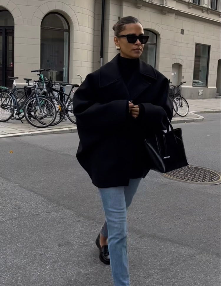 Lainey Manteau Femme – Elegantní a pohodlný oversize vlněný kabát na zimu