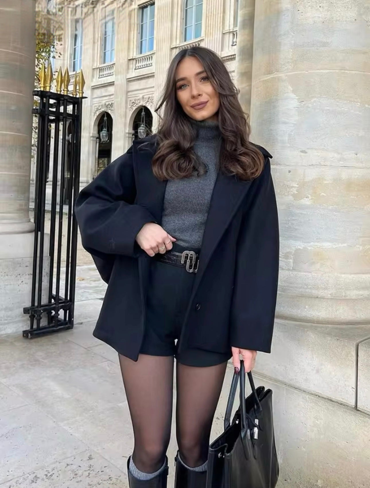 Lainey Manteau Femme – Elegantní a pohodlný oversize vlněný kabát na zimu