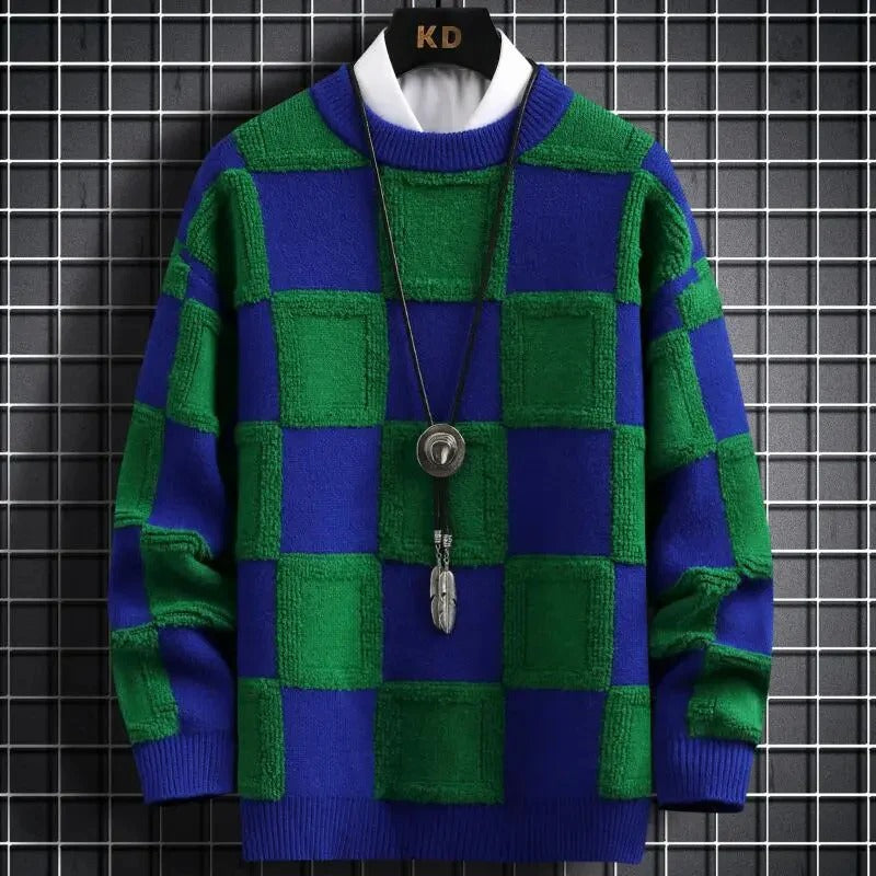 Maglione in cashmere da uomo Ythan – Classico girocollo, vestibilità regolare e morbido comfort
