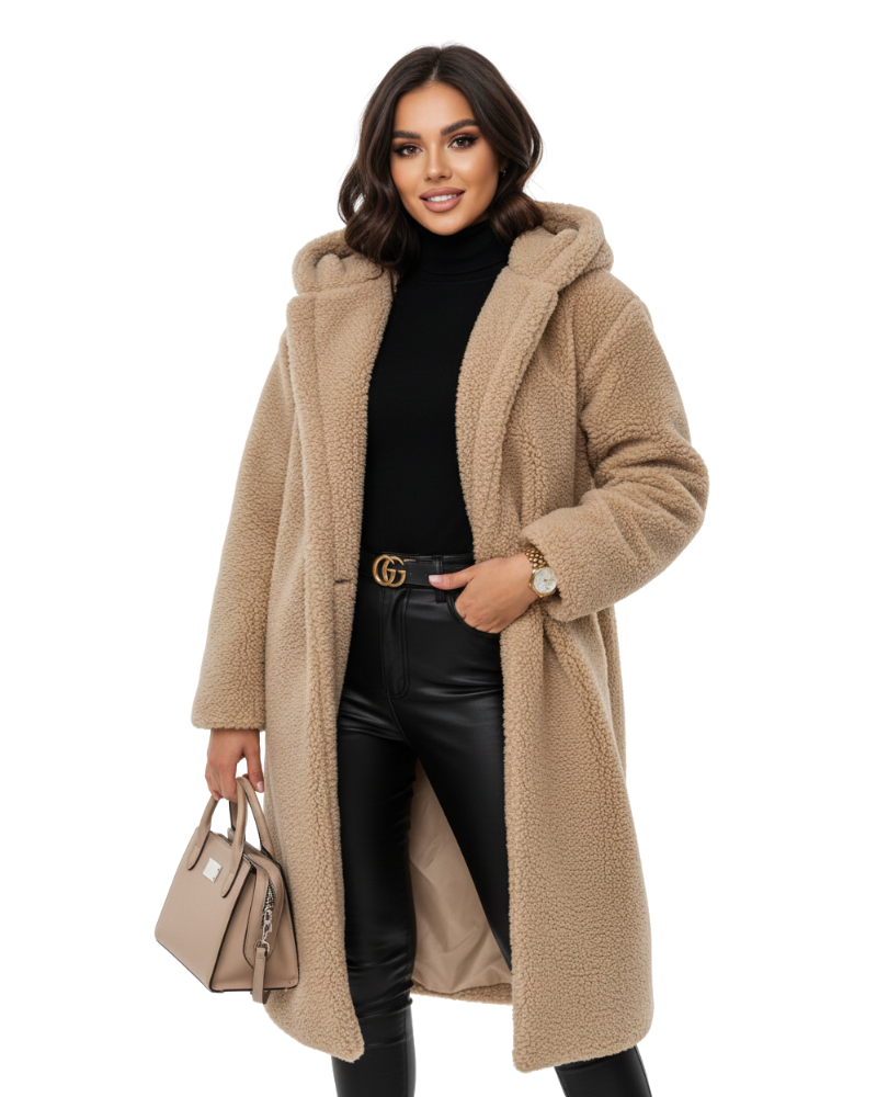 Nelia Teddy Frakke til Kvinder – Blød & Varm Oversize Vest til Elegante Vinterlooks