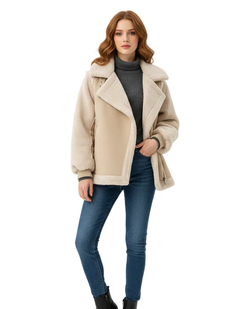Amber Casaco Feminino Casual com Fecho de Correr – Corte Relaxado e Conforto Diário