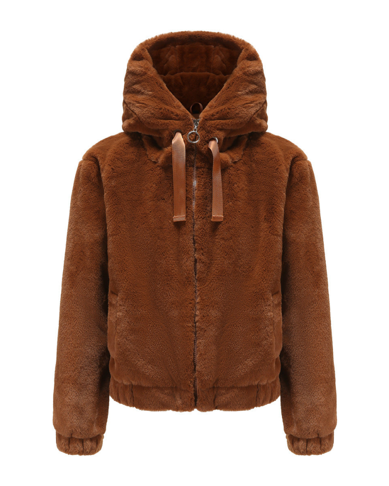 Emmaru Teddyvest til kvinder med hætte – varm fleecejakke med komfortabel pasform og trendy look