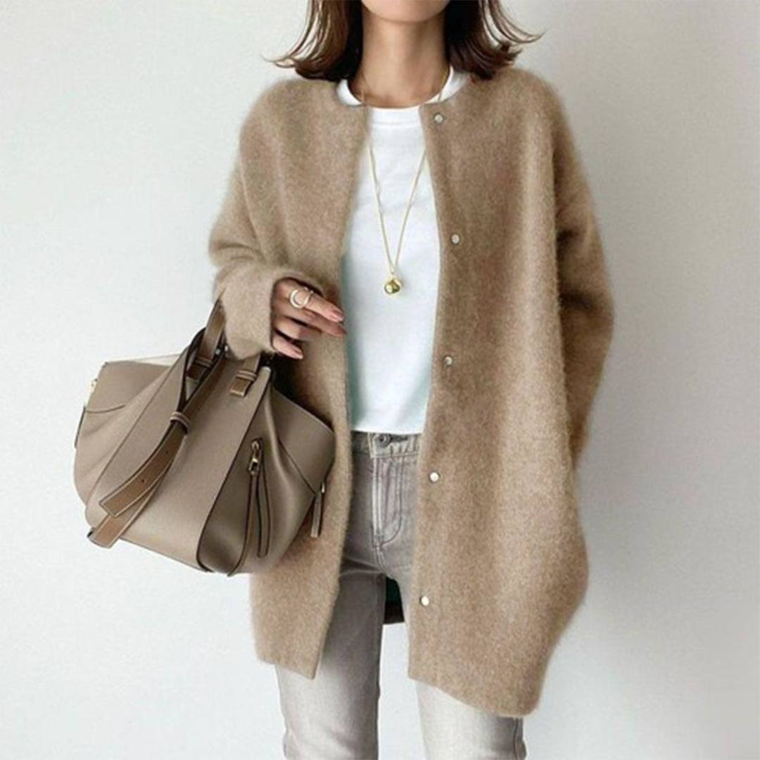 Amelia Gilet Mujer Elegante – Cardigan Chic & Confortable en Maille Haut de Gamme