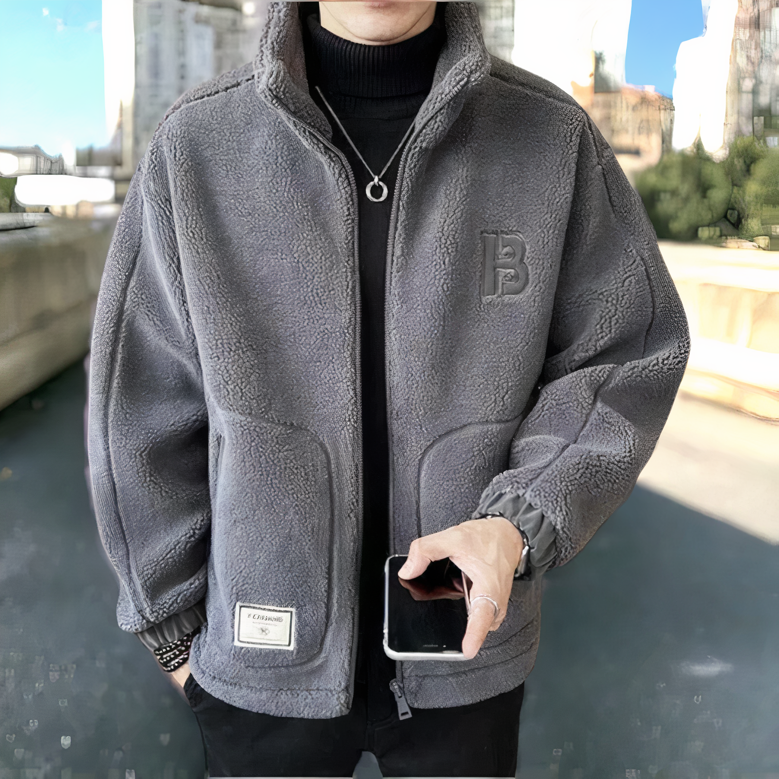 Carlo Veste Polaire Homme – Polaire Douce et Chaude au Style Décontracté et Moderne