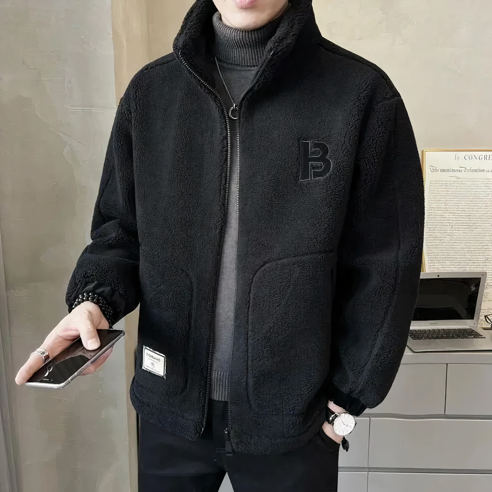 Carlo Veste Polaire Homme – Polaire Douce et Chaude au Style Décontracté et Moderne
