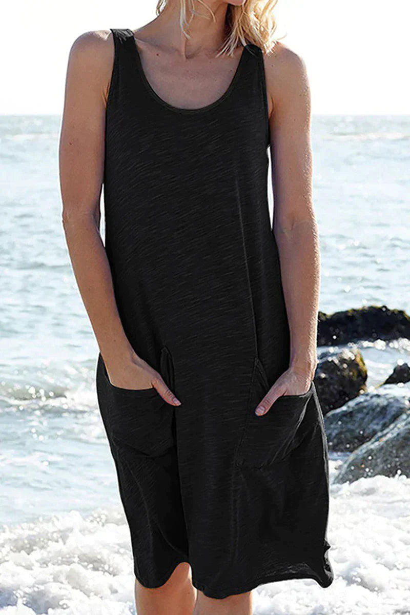 Kyrene Vestido de Praia Elegante – Vestido Leve e Arejado para Verão Sofisticado e Descontraído