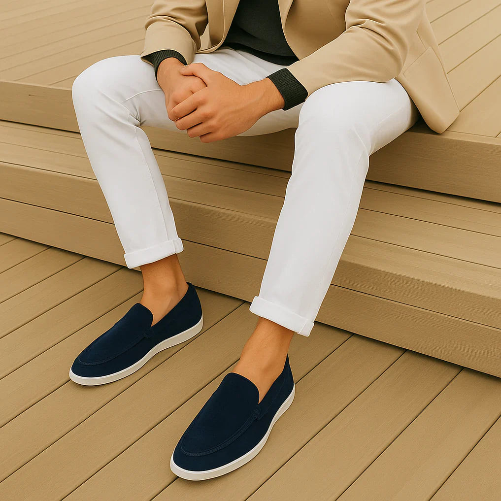 Liam Mokasíny Pánské – Elegantní Mokasíny z Semiše s Trvalým Komfortem & Všestranným Stylem