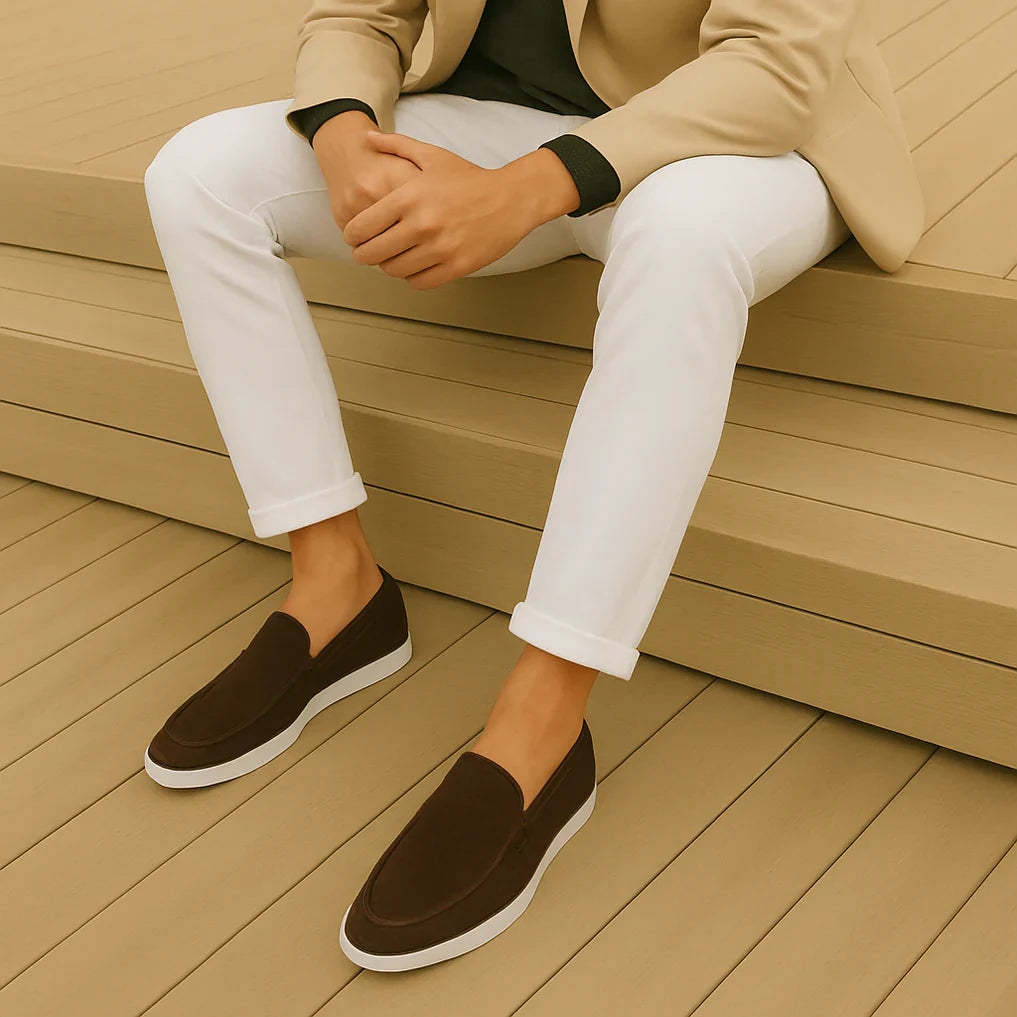 Liam Mokasíny Pánské – Elegantní Mokasíny z Semiše s Trvalým Komfortem & Všestranným Stylem
