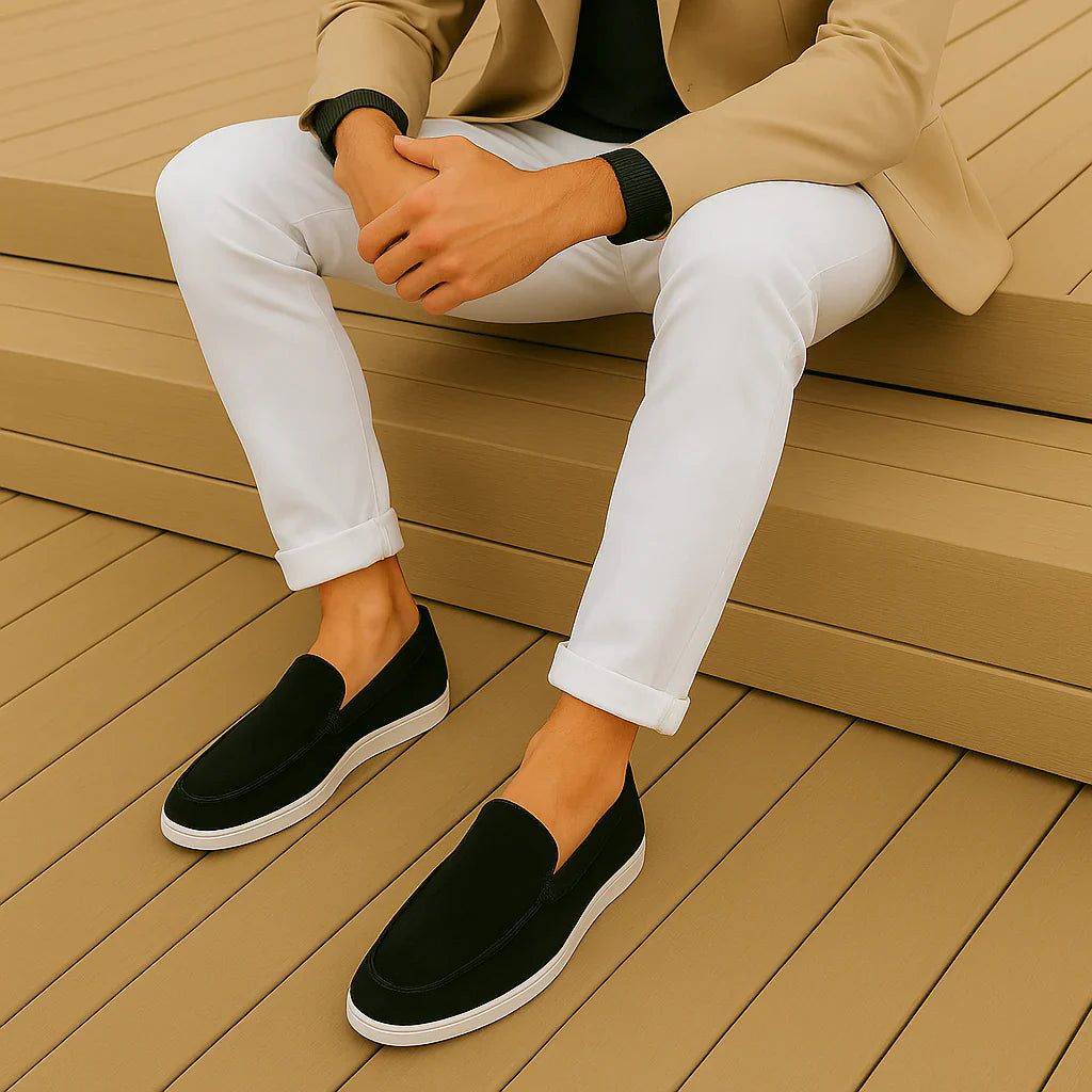 Liam Mokasíny Pánské – Elegantní Mokasíny z Semiše s Trvalým Komfortem & Všestranným Stylem