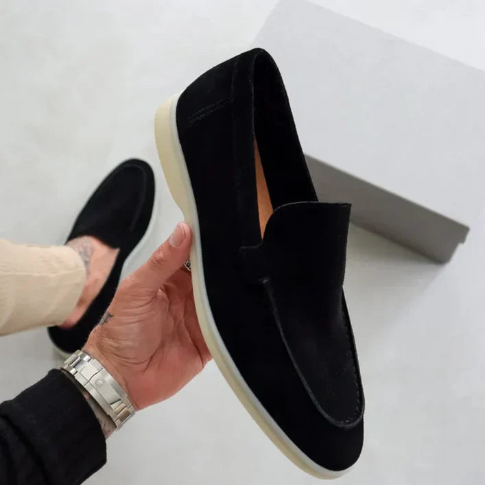 Liam Mokasíny Pánské – Elegantní Mokasíny z Semiše s Trvalým Komfortem & Všestranným Stylem