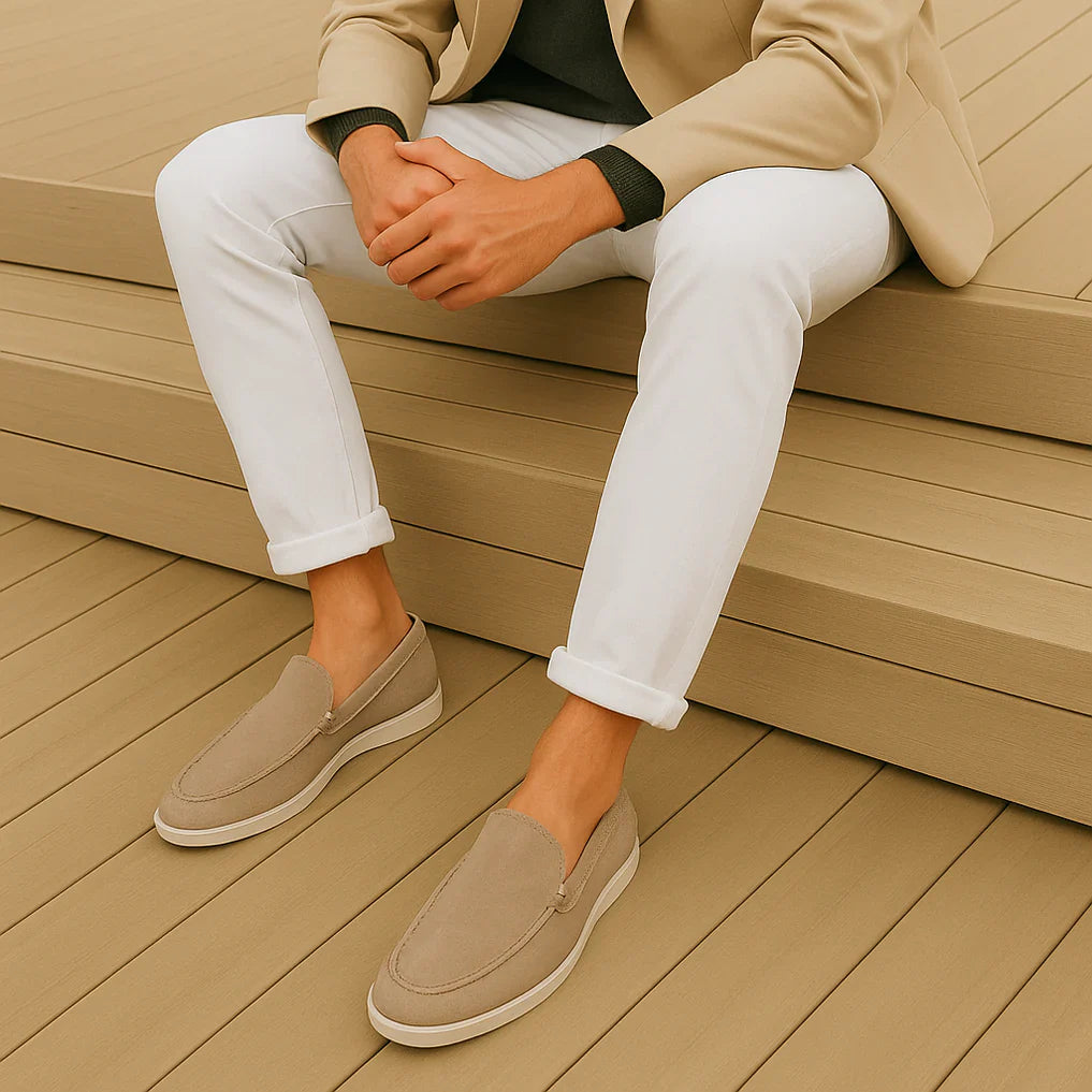 Liam Mokasíny Pánské – Elegantní Mokasíny z Semiše s Trvalým Komfortem & Všestranným Stylem