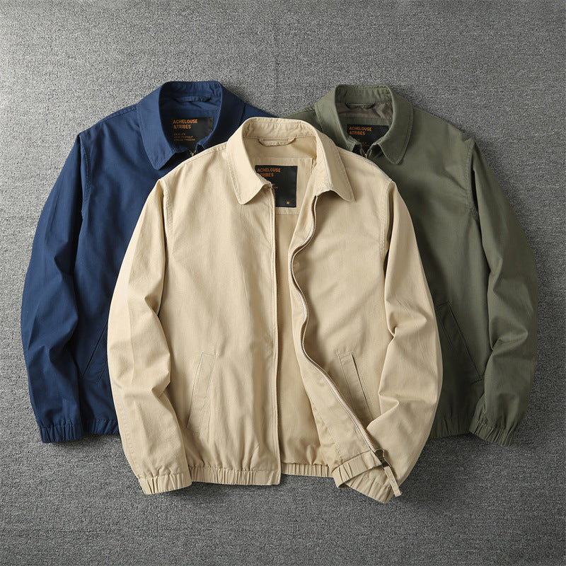David Veste Homme – Trendy Urban Jacket with Relaxed Fit & Zipped Details