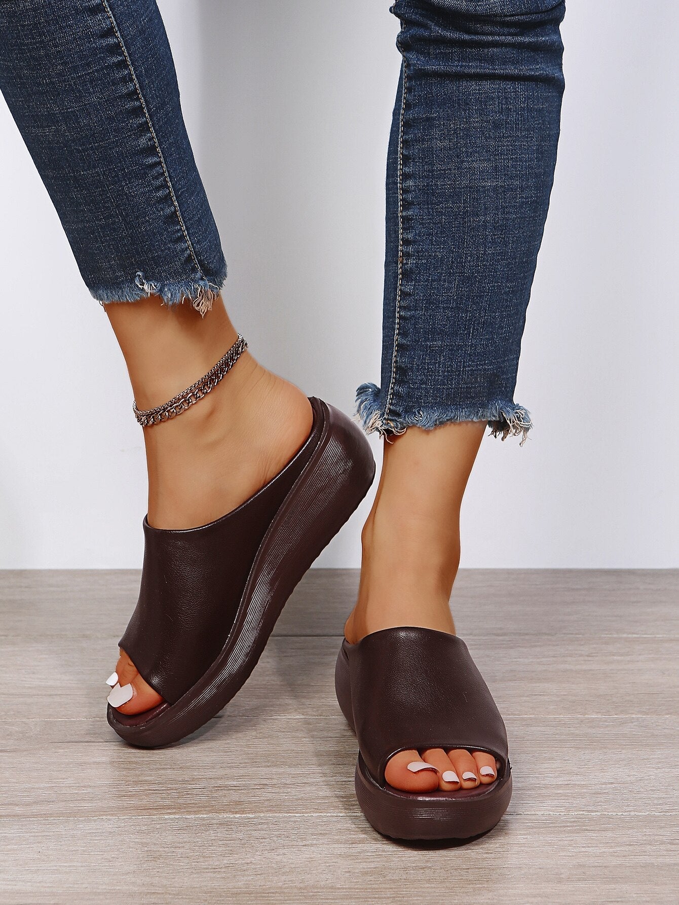Eliana Sandalen Dames – Comfortabele Wedges met Open Teen & Ademend Zomers Design