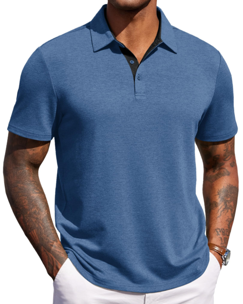 Maxime Herren-Poloshirt – Kurzärmeliges, Atmungsaktives Polo im Golf- und Eleganten Freizeitstil
