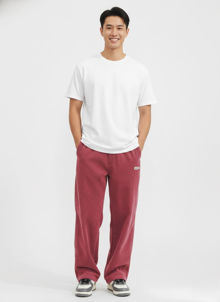 Noahry Herren Cordhose Loose Fit – Gerade Passform, Komfort & Streetwear-Stil