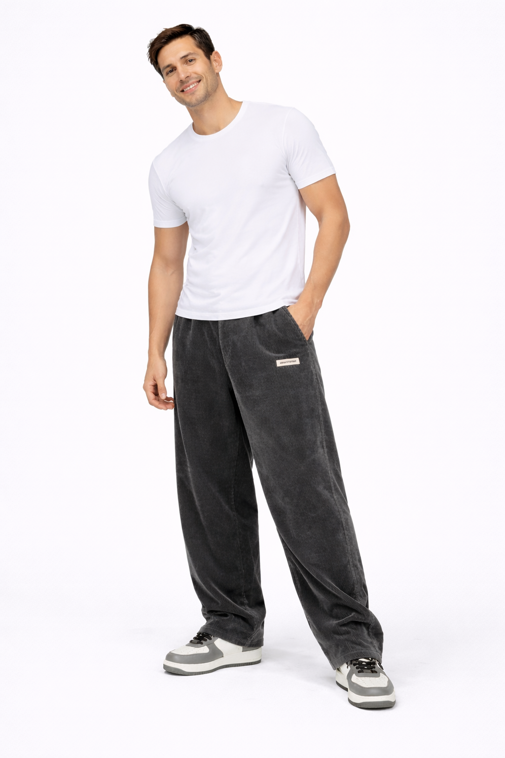Noahry Herren Cordhose Loose Fit – Gerade Passform, Komfort & Streetwear-Stil