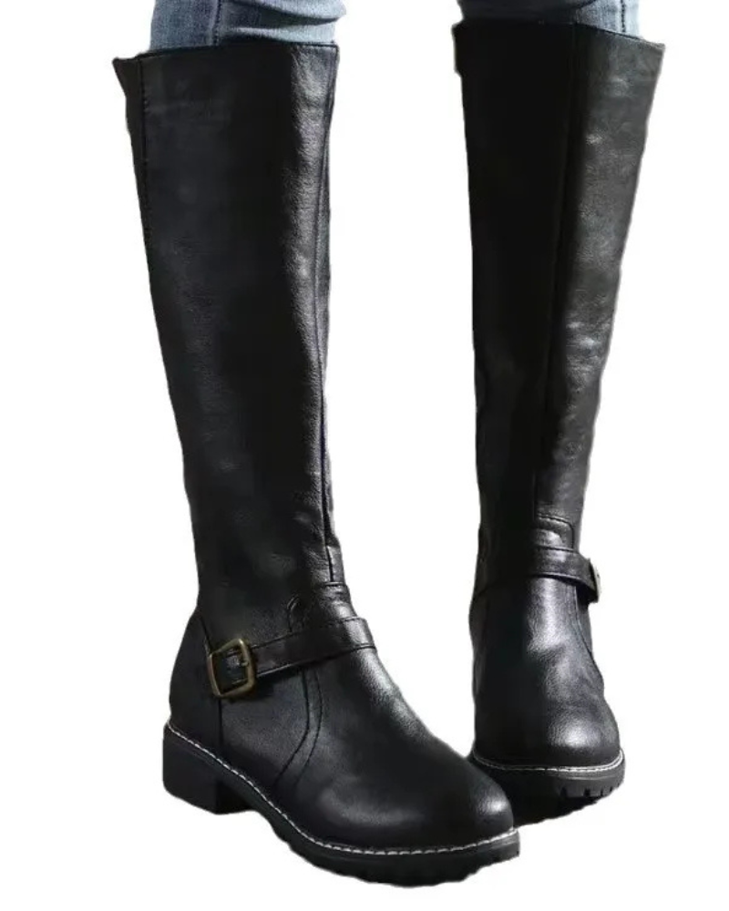 Nyla Bottes Femme en Cuir – Confort Quotidien & Élégance Intemporelle