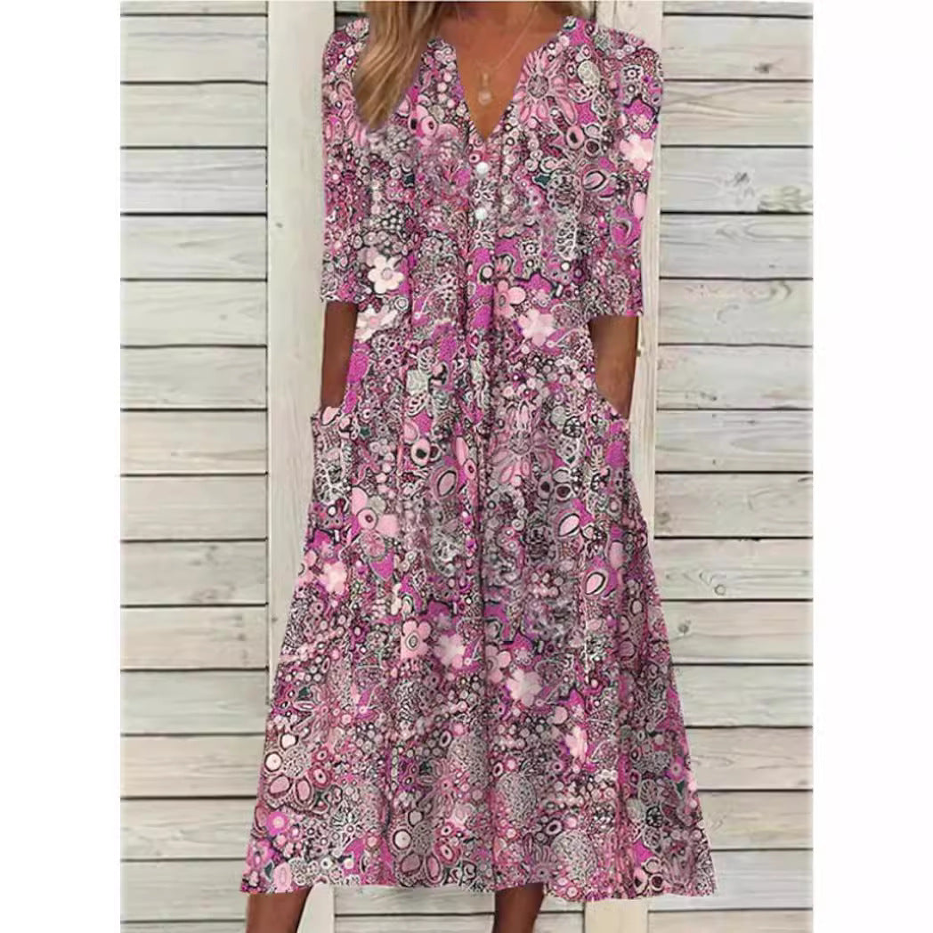 Alice Robe Chemise Woman – Elegant Floral Print, Fitted Cut & Comfort for All Occasions