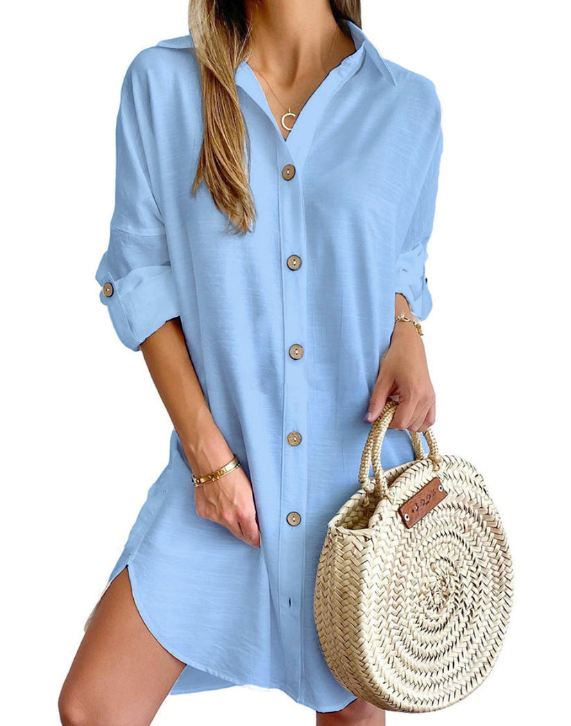 Nova Robe Chemise Femme – Lehké letní šaty s neformální elegancí a volným střihem