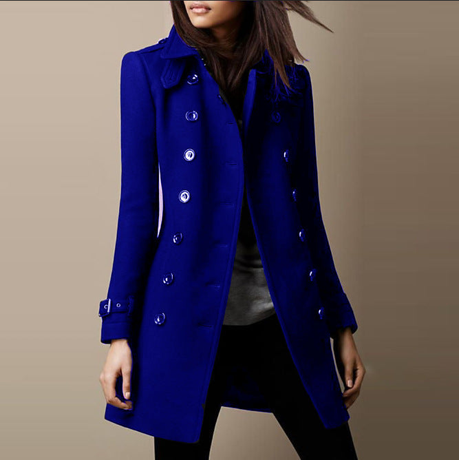 Lucille Manteau Femme – Eleganter langer Wollmantel Prestige im zeitlosen Stil