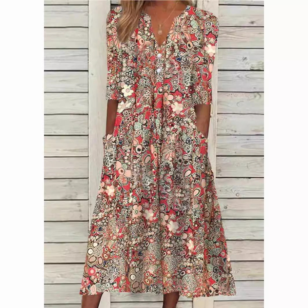 Alice Robe Chemise Woman – Elegant Floral Print, Fitted Cut & Comfort for All Occasions