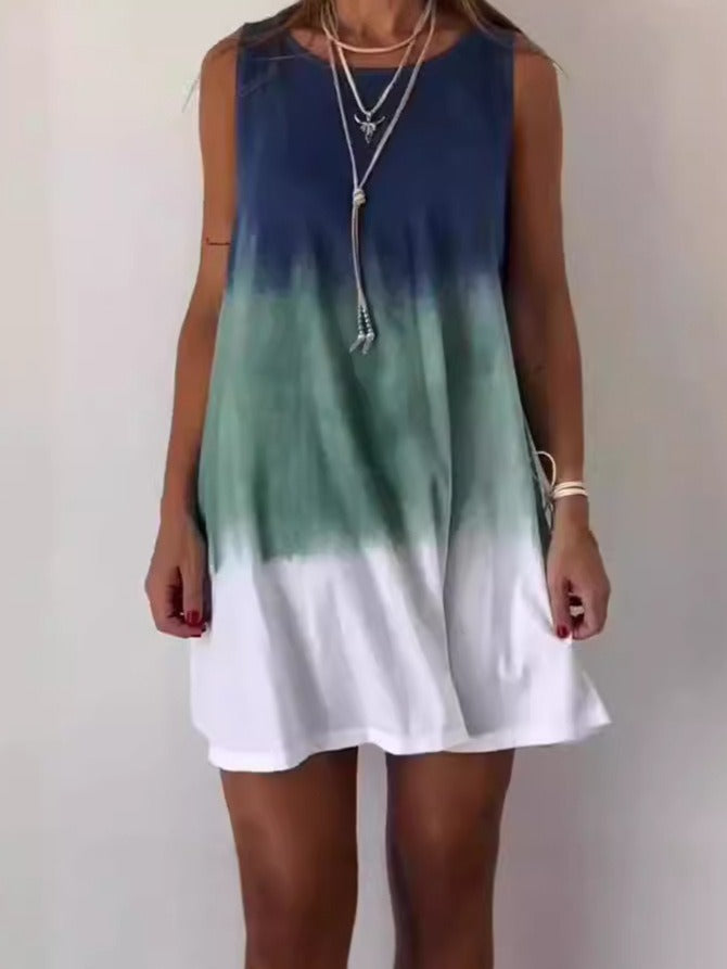 Summer Dress Women Odette – Casual Sleeveless Dress with Light Cut for Relaxing Summer Days