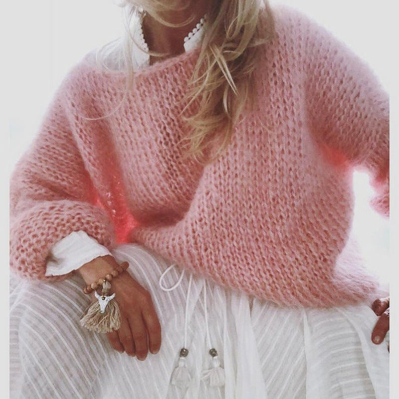 Sweter damski Ailany – haftowane wzory, luźny krój i szykowny styl boho