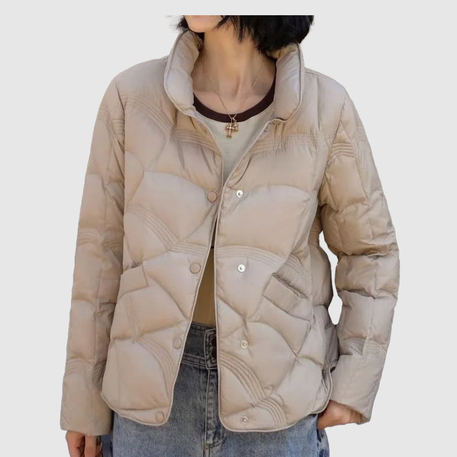 Ziana Veste Matelassée Ženy – Pohodlný střih Zima & Teplá izolace S knoflíky
