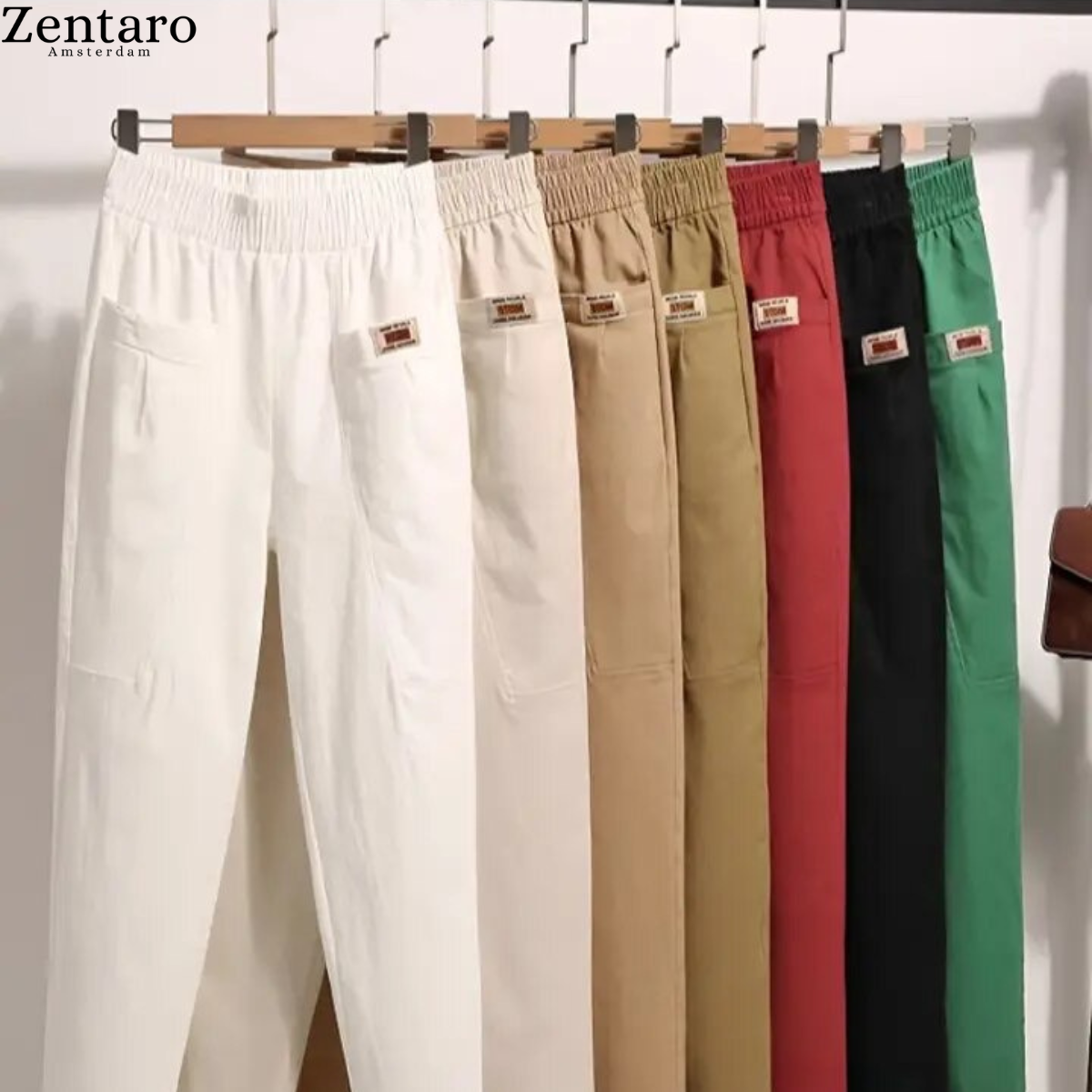 Mariana Pantalon Femme en Coton – Coupe Confortable en Tissu Élastique & Éco-Responsable