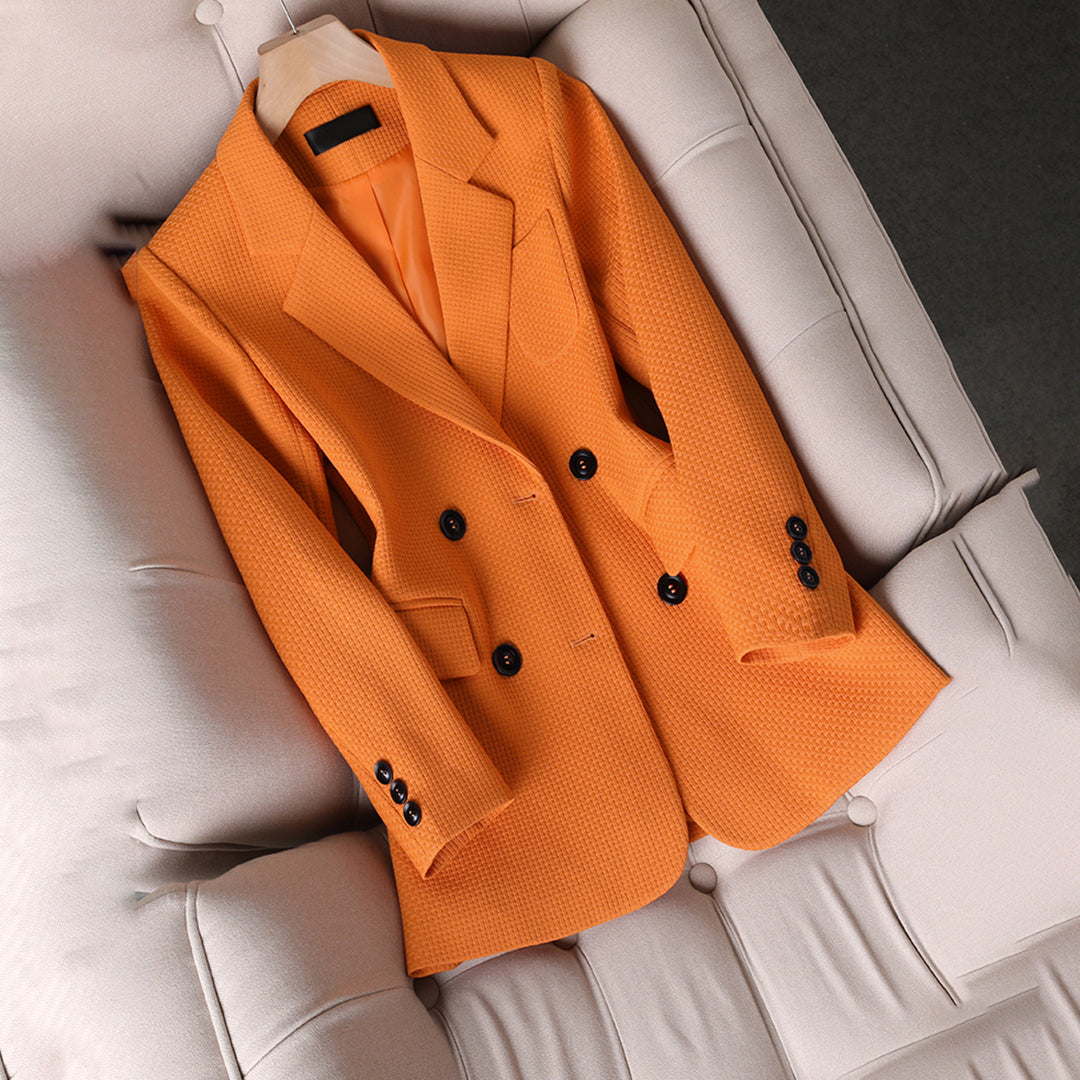 Pia Blazer Dame – Elegant Blazer med Enkel Knappeåpning og Lange Ermer for Alle Anledninger