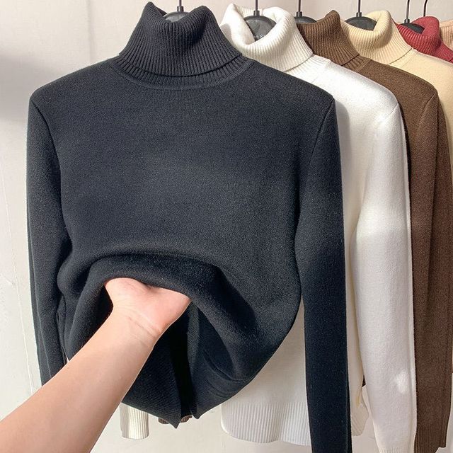 Maglione da donna Delaney: comodo maglione lavorato a maglia con calda fodera in pile per l'inverno