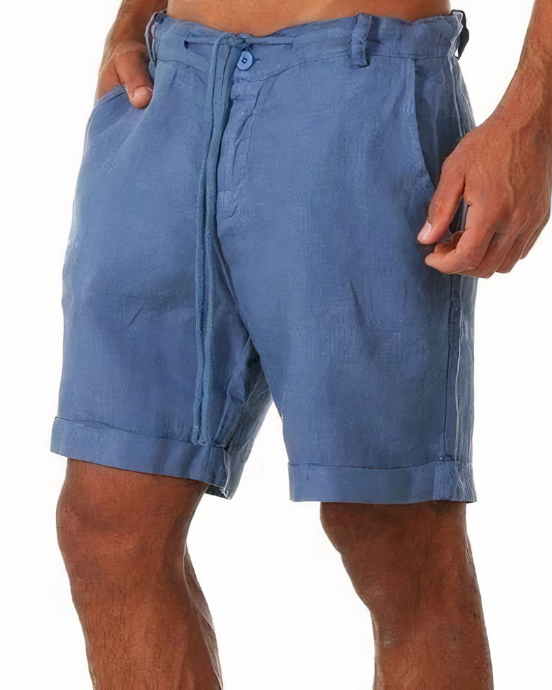 Iven Short Homme – Pantacourt Décontracté Léger pour Été, Plage & Ville