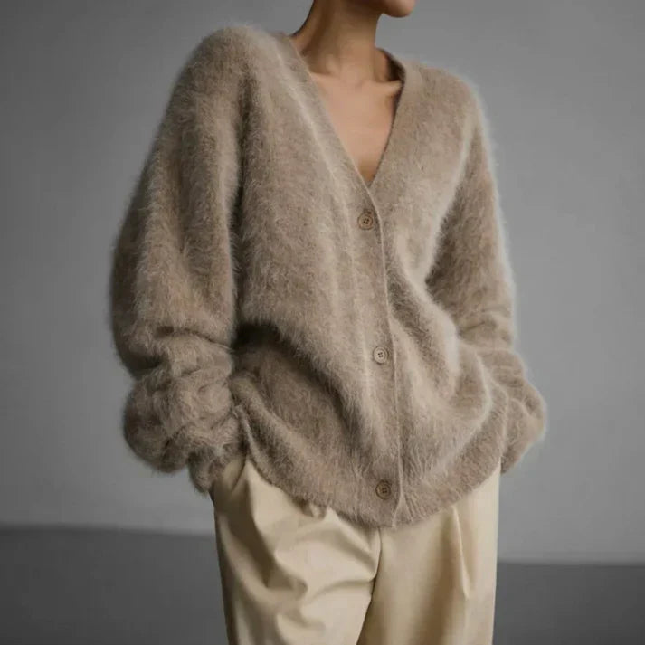 Ella Pull en Cachemire Femme – Cardigan Ample Élégant & Confort Doux Intemporel