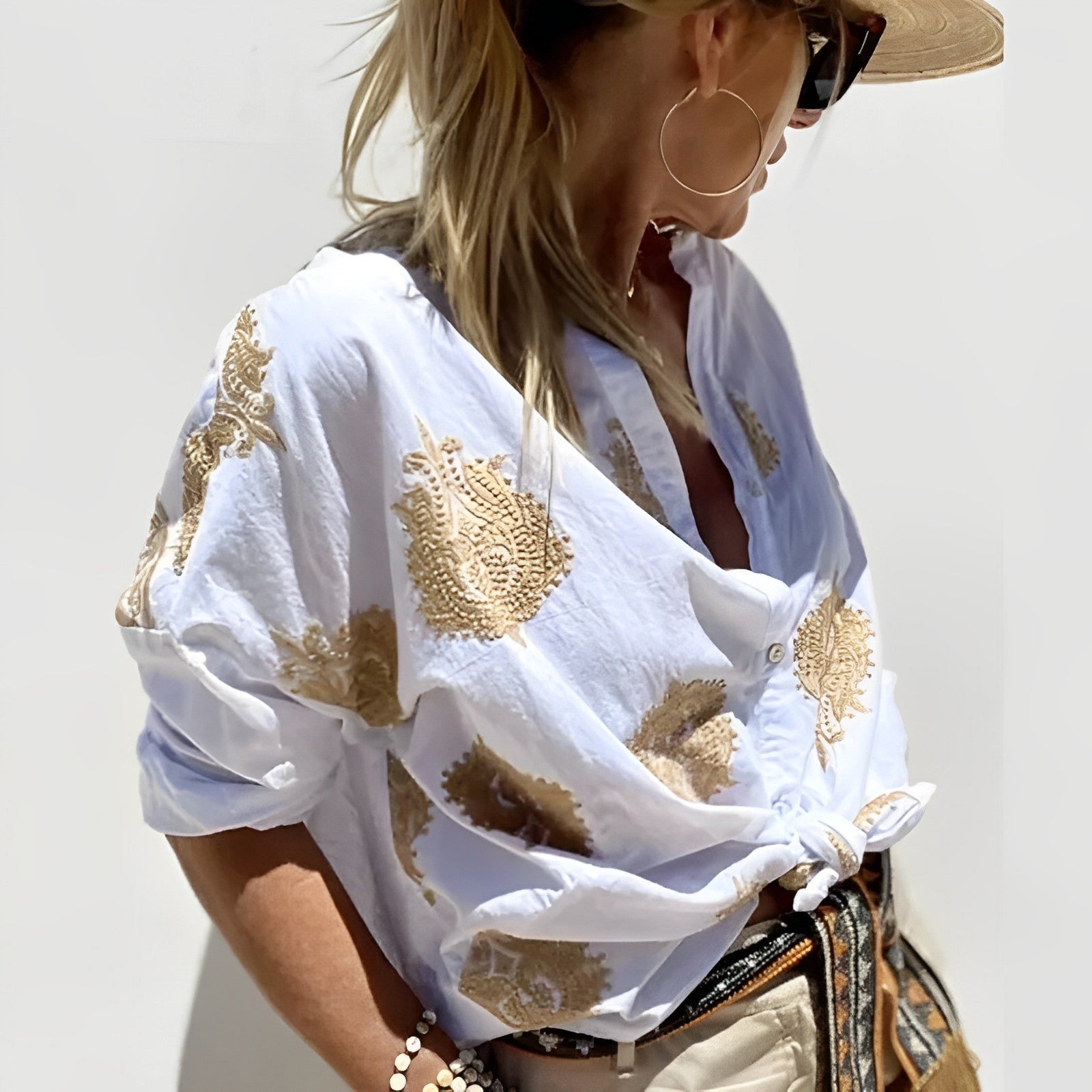 Blusa Bohemia Mujer Agnes – Top Estival Ligero con Corte Desenfadado y Estilo Femenino Boho