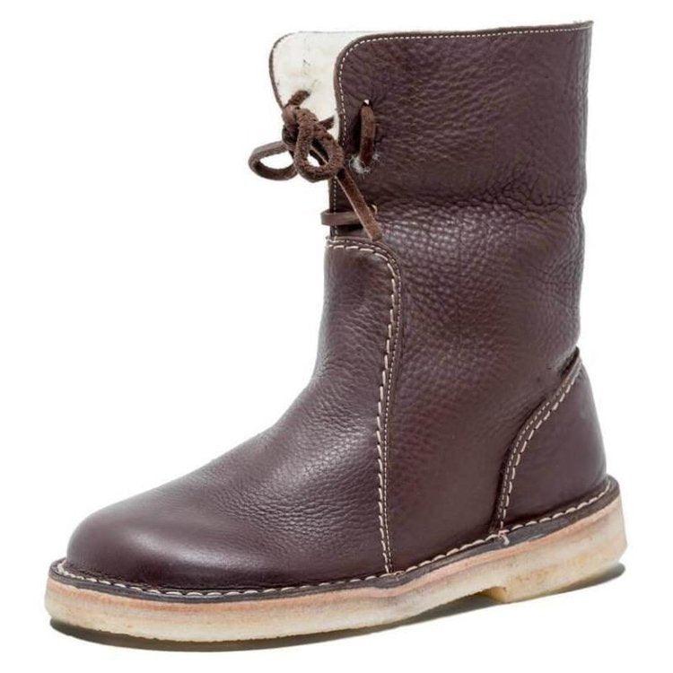 Emersyn Women's Heated Boots – Waterproof Leather with Wool Lining & Winter Comfort