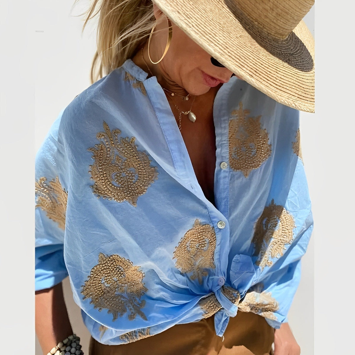 Blusa Bohemia Mujer Agnes – Top Estival Ligero con Corte Desenfadado y Estilo Femenino Boho