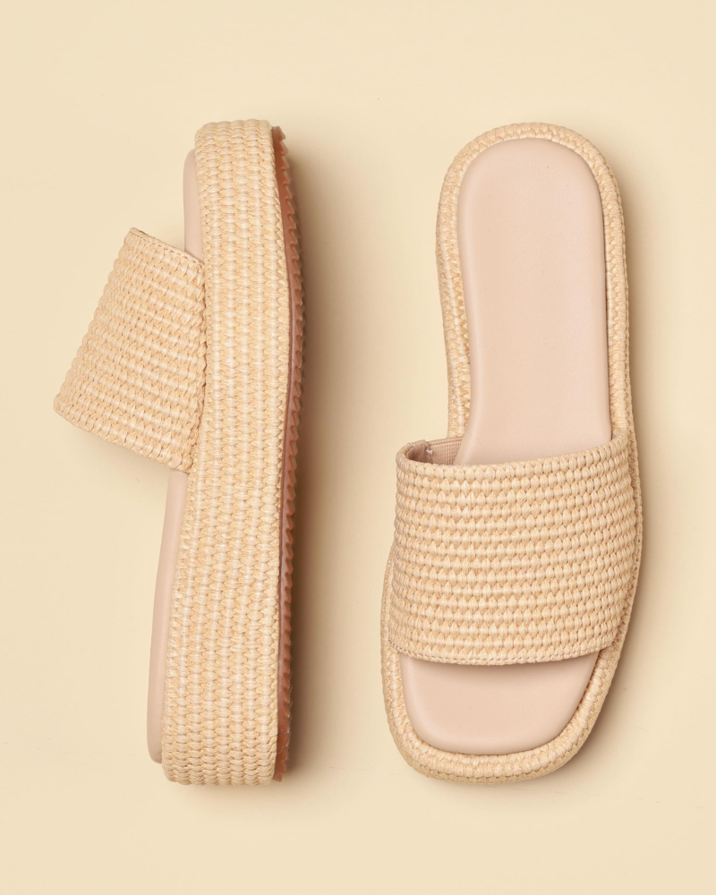Tessa női szandál – platformos espadrille slip-on, bohém nyári stílus