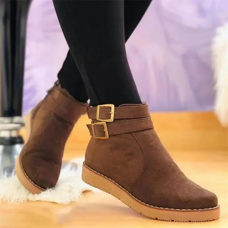 Stivali con plateau da donna Leilani: comfort quotidiano con suola ammortizzata ed elegante cerniera laterale