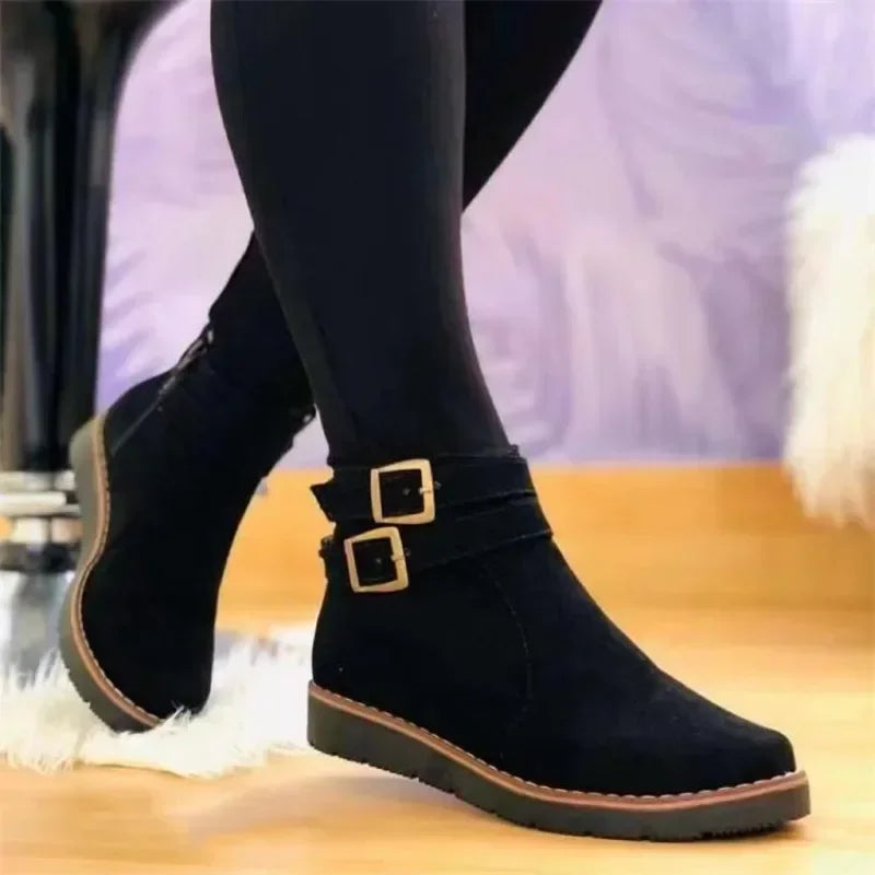 Stivali con plateau da donna Leilani: comfort quotidiano con suola ammortizzata ed elegante cerniera laterale