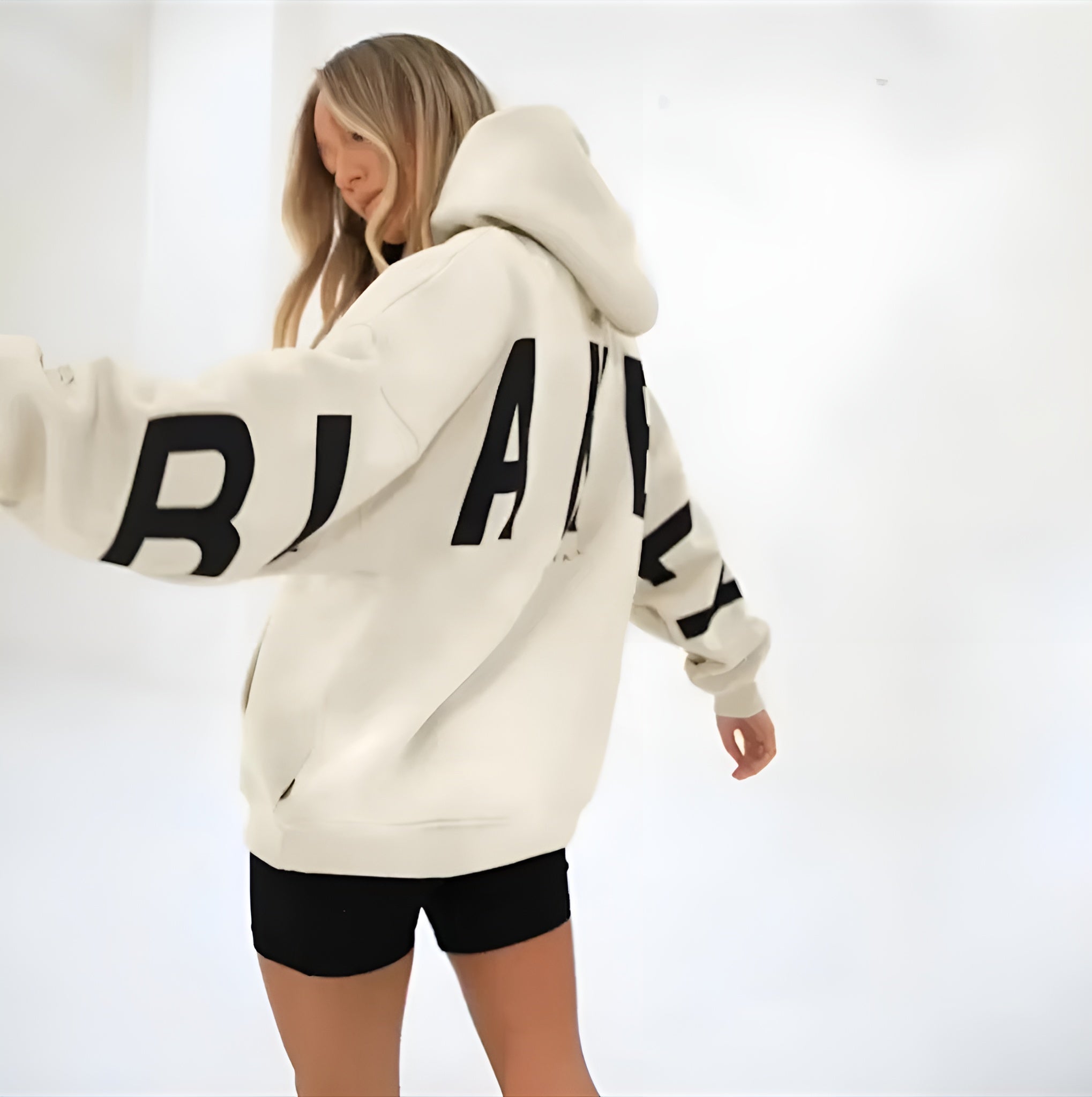 Ella Dames Hoodie met Capuchon – Warme Oversized Hoodie met Kangoeroezak & Casual Stijl
