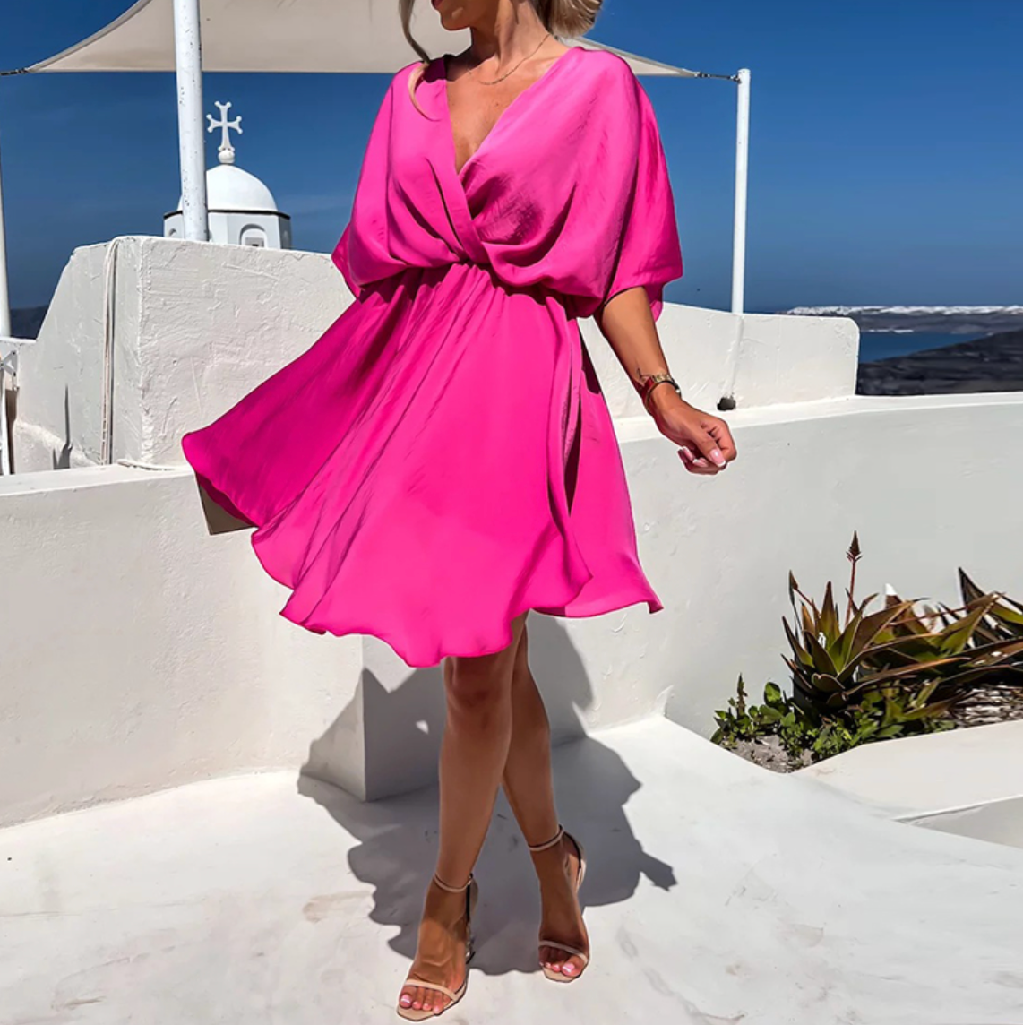 Romane Robe d’Été Femme – Elegantní a vzdušný střih s lehkou látkou & nadčasový design