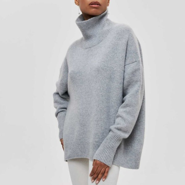 Camille Pull Žena Zima – Měkký Pohodlný Úplet & Elegantní Střih Lehce Volný