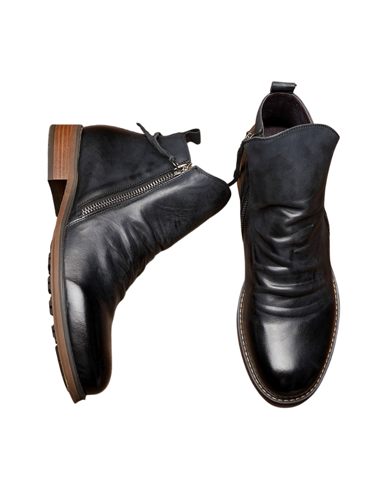 Daniel Bottines Homme à Zip – Boots Modernes Élégantes Silhouette Ajustée et Polyvalente