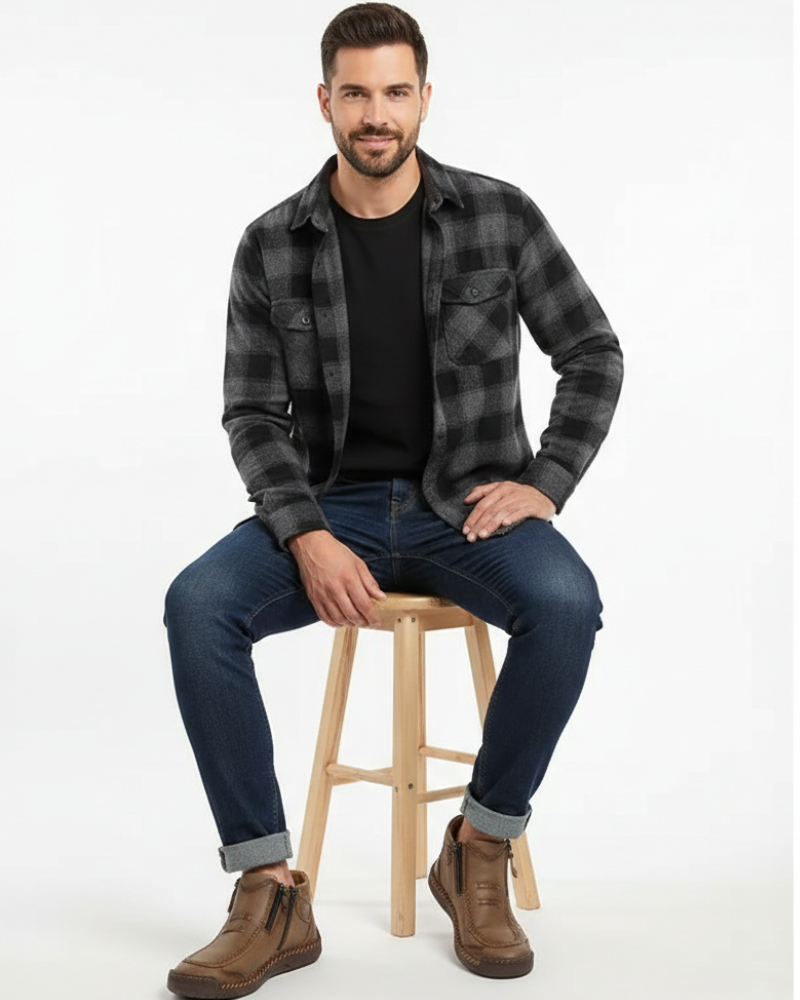 Quinn Schoenen voor Heren met Ergonomische Ondersteuning – Zijrits, Duurzaam Comfort & Elegante Stijl