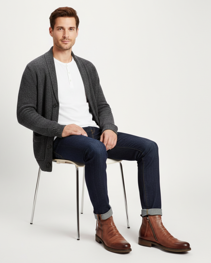 Daniel Bottines Homme à Zip – Boots Modernes Élégantes Silhouette Ajustée et Polyvalente