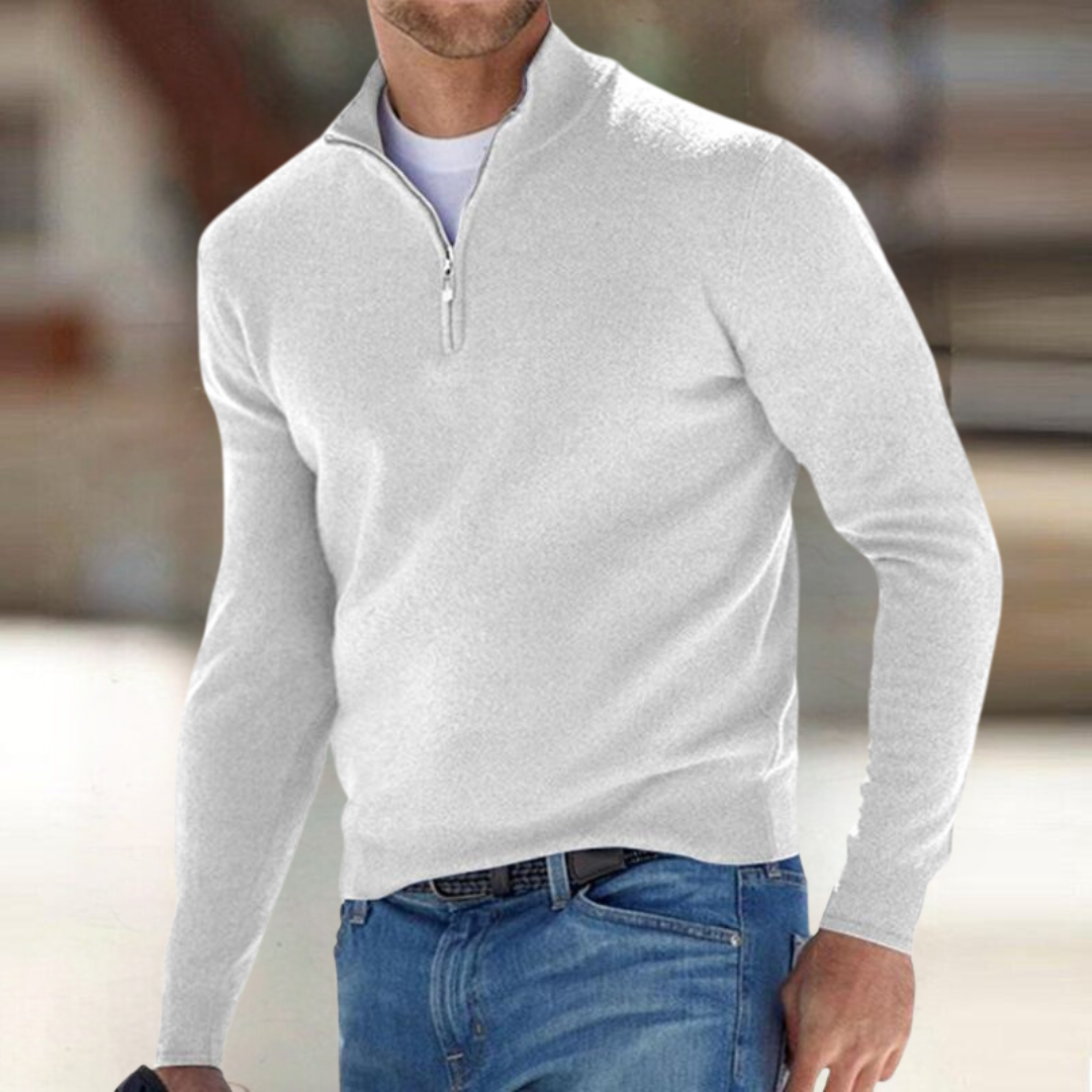 Noah Pull Homme Col Zippé – Estilo Moderno, Confort Respirante y Duradero en Algodón Poliéster