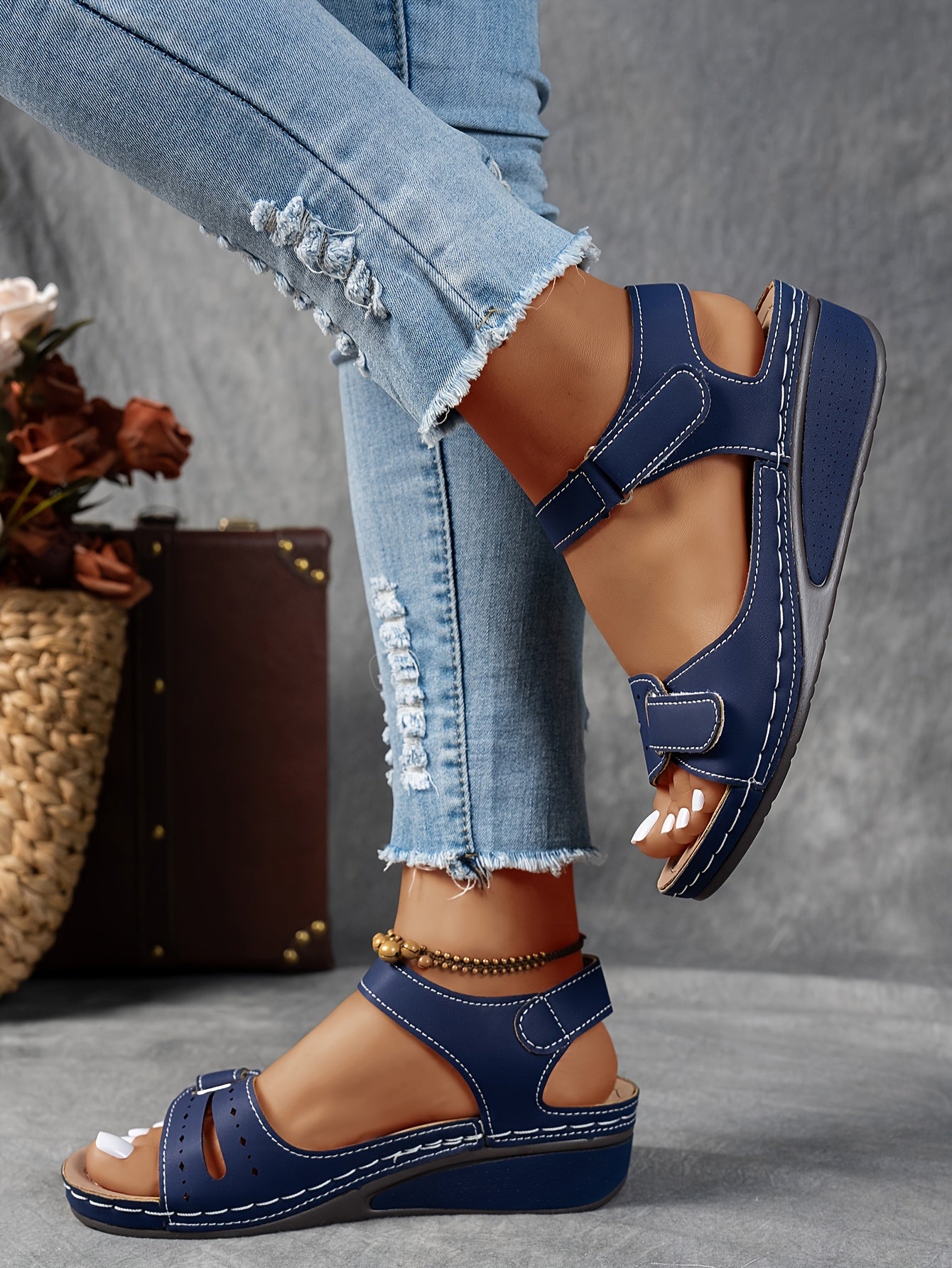 Solevia Sandales Femme – Sandales à Plateforme Confortables avec Lanières Respirantes Été